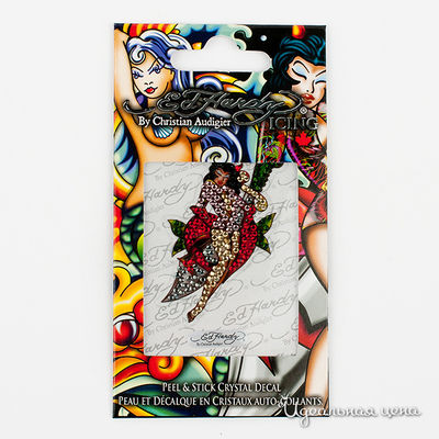 Наклейки Ed Hardy, цвет цвет красный / фиолетовый