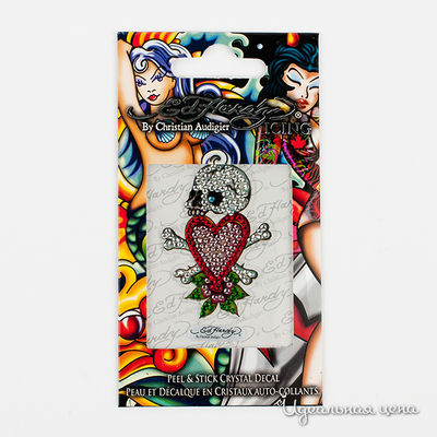 Наклейки Ed Hardy, цвет цвет красный / серый