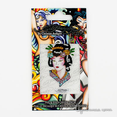 Наклейки Ed Hardy, цвет цвет черный/розовый