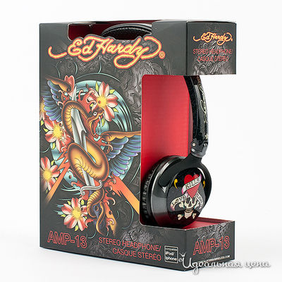 Наушники Ed Hardy, цвет цвет серый