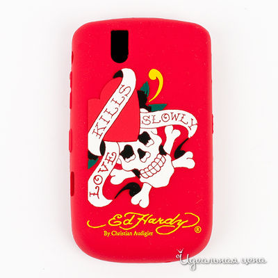 Чехол Ed Hardy, цвет цвет красный