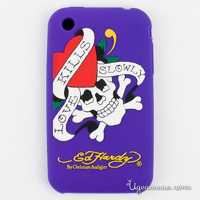 Чехол Ed Hardy, цвет цвет фиолетовый