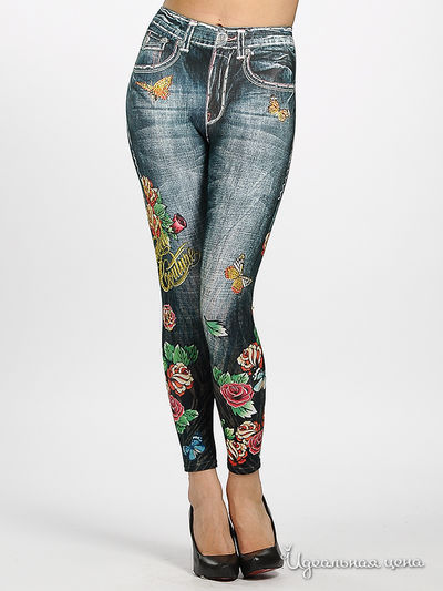 Леггинсы Rock Star, цвет цвет синий