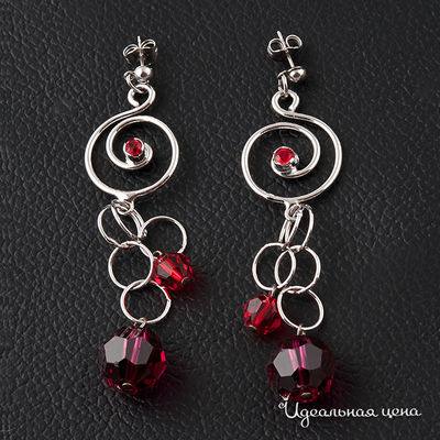 Серьги Malu, цвет цвет красный