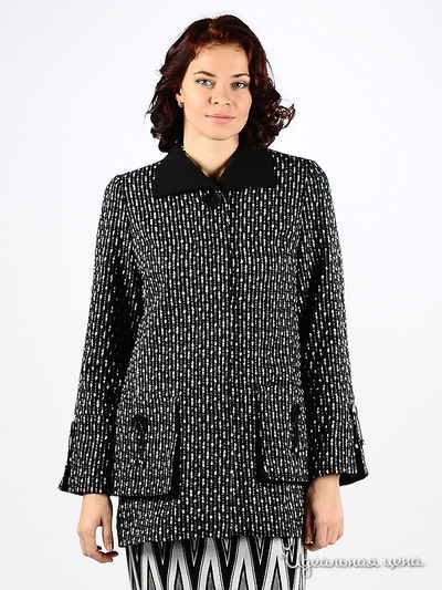 пальто MadamT, цвет цвет черный / белый