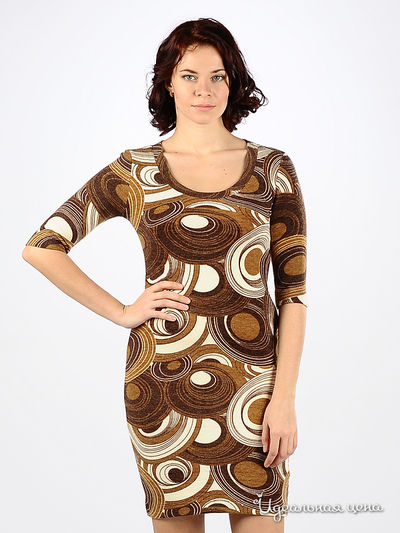 Платье MadamT, цвет цвет коричневый