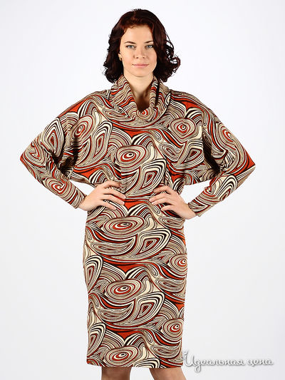 Платье MadamT, цвет цвет коричневый / красный