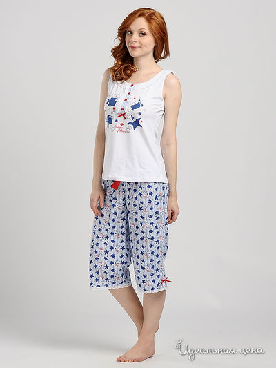 Пижама Relax Mode, цвет цвет белый / голубой
