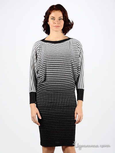 Платье MadamT, цвет цвет черный / белый