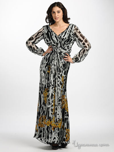 Платье Gizia&amp;Balizza женское, цвет серый / черный