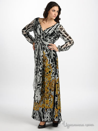 Платье Gizia&amp;Balizza женское, цвет серый / черный