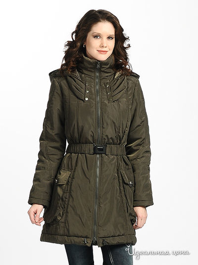 Полупальто XcluSive&Soho, цвет цвет хаки