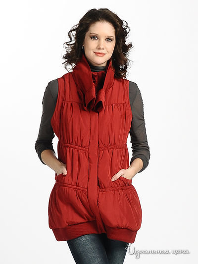 Жилет XcluSive&Soho, цвет цвет бордо