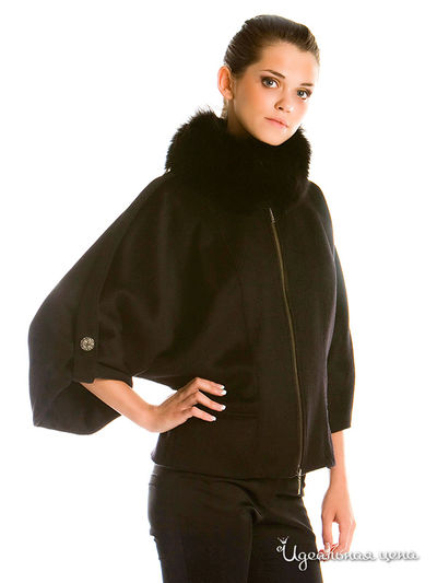 Манто SOCIETA&ATOS LOMBARDINI, цвет цвет черный