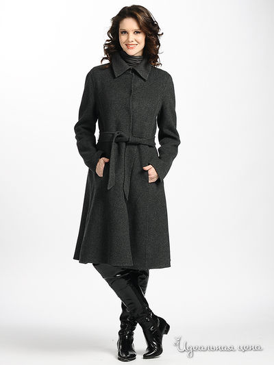 пальто XcluSive&Soho, цвет цвет серый