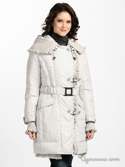 Полупальто XcluSive&Soho, цвет цвет жемчужный