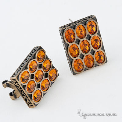 Серьги Inesse M, цвет цвет оранжевый