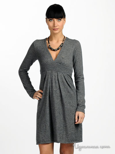 Платье Cristina Gavioli, цвет цвет серый