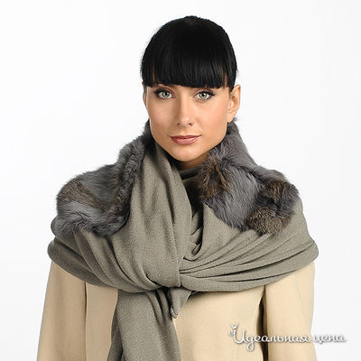 Шарф Cristina Gavioli, цвет цвет серо-коричневый