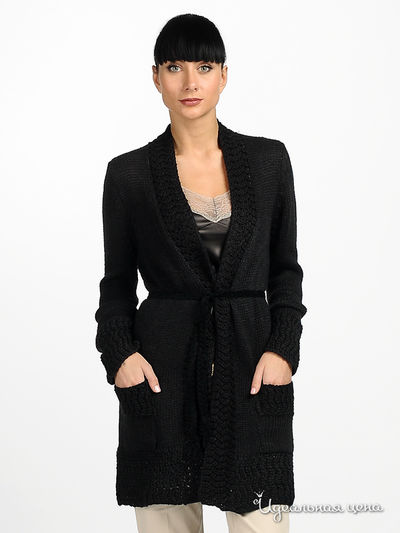 Кардиган Cristina Gavioli, цвет цвет черный
