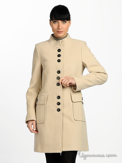 пальто Cristina Gavioli, цвет цвет бежево-розовый