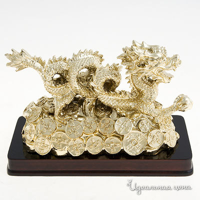 Дракон Svarovski Crystal, цвет золото