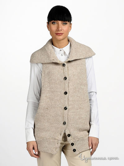 Жилет Cristina Gavioli, цвет цвет бежевый