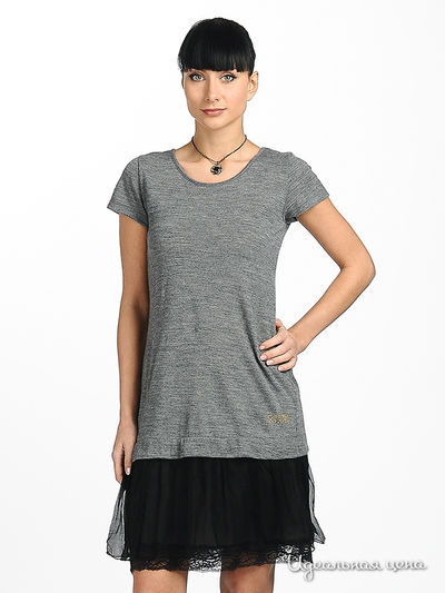 Платье Cristina Gavioli, цвет цвет серый