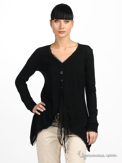 Кардиган Cristina Gavioli, цвет цвет черный