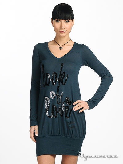 Платье Cristina Gavioli, цвет цвет темно-синий