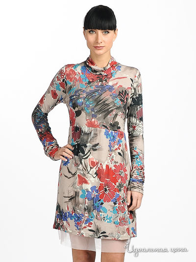 Платье Cristina Gavioli, цвет цвет мультиколор