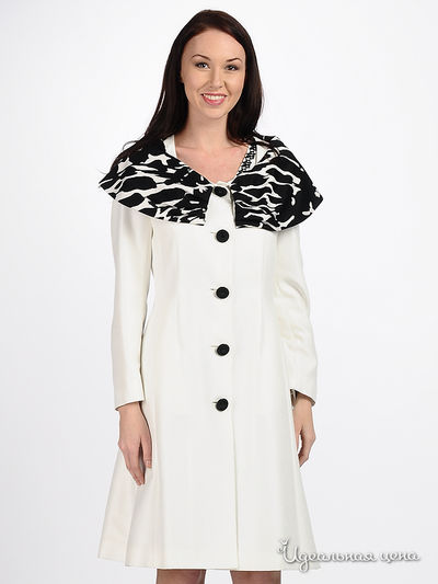 Пальто Kate Cooper&Rouge, цвет цвет белый / черный