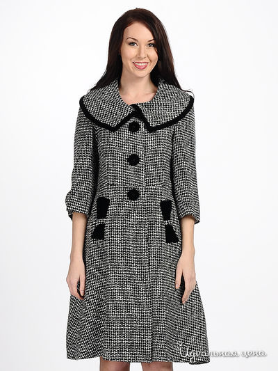 Пальто Kate Cooper&Rouge, цвет цвет черный / белый