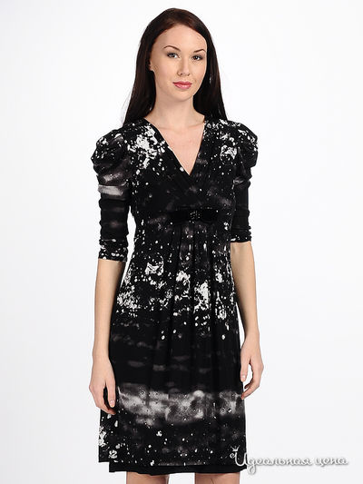 Платье Kate Cooper&Rouge, цвет цвет черный / серый / белый