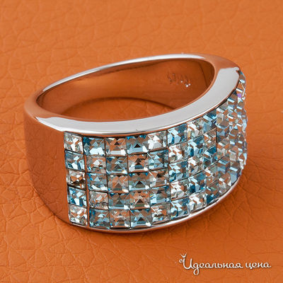 Кольцо Crocus, цвет цвет голубой