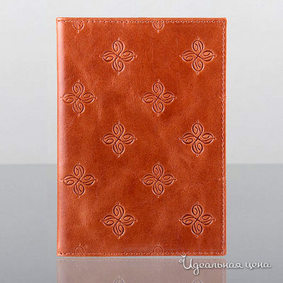 Обложка для паспорта Dimanche &quot;LOUIS BRUN&quot; женская, цвет рыже-коричневый