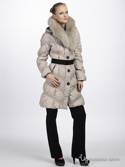 Пальто пуховое Snowimage женское, цвет бежевый