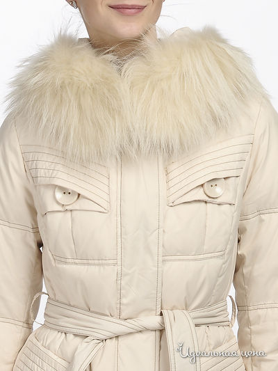 Пальто пуховое Snowimage женское, цвет кремовый