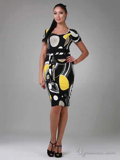 Платье Fleuretta, цвет цвет черный / желтый