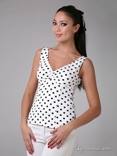 Топ Fleuretta, цвет цвет черный / белый