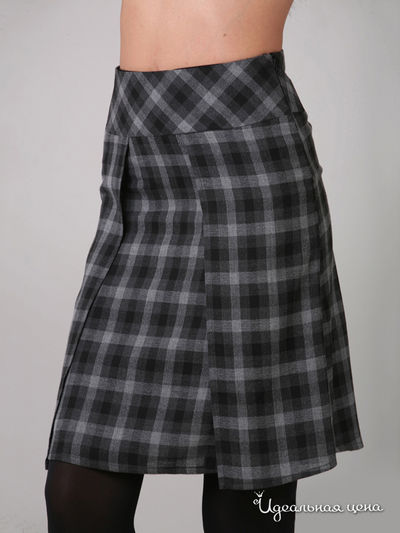 Юбка Fleuretta, цвет принт серая клетка