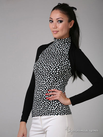 Водолазка Fleuretta, цвет цвет черный / белый