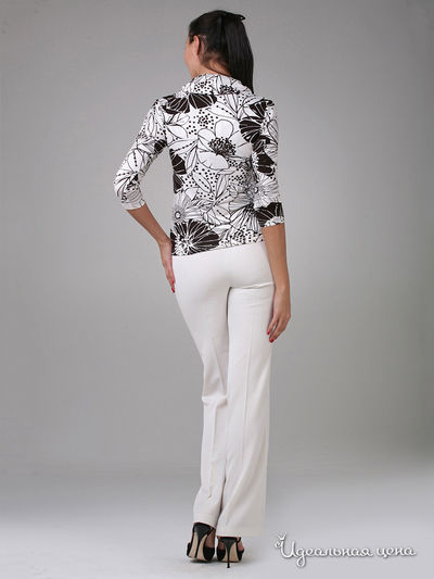 Блузка Fleuretta женская, цвет белый / черный