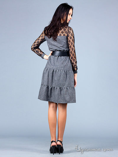 Платье May Be, цвет цвет серый