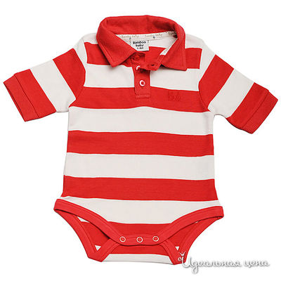 Боди Bamboo baby, цвет цвет красный / белый