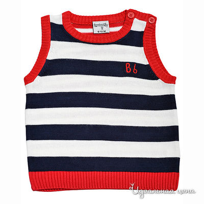 Жилетка Bamboo baby, цвет цвет темно-синий / красный / белый