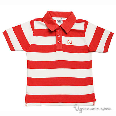 Поло Bamboo baby, цвет цвет красный / белый