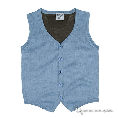 Жилетка Bamboo baby, цвет цвет голубой