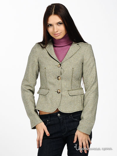 пиджак Marlboro Classics, цвет цвет зеленый меланж