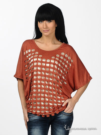 Джемпер Турецкий шик, цвет цвет терракотовый